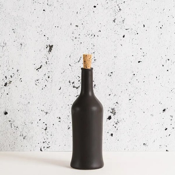 Olijfolie fles - Brutto 60 cl - Mat Zwart