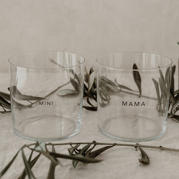 Drinkglas in een set van 2 Mama & Mini